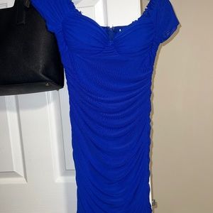 blue formal dress